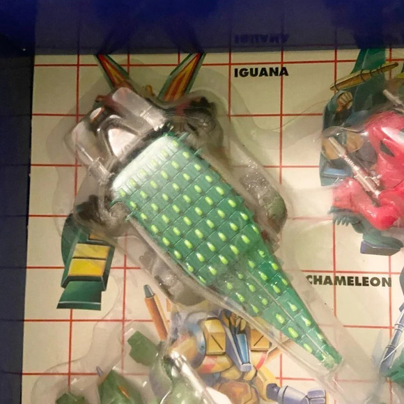 Vintage 90s Tek Toys Robo Reptiles Transformable Robots  Gilla Monster Iguana - Picture 4 of 14